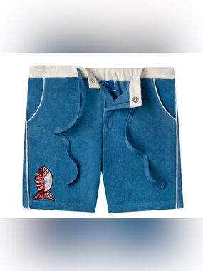 Tombolo Le Sirenuse' Pop-On Shorts (Mediterranean Blue) Size Medium